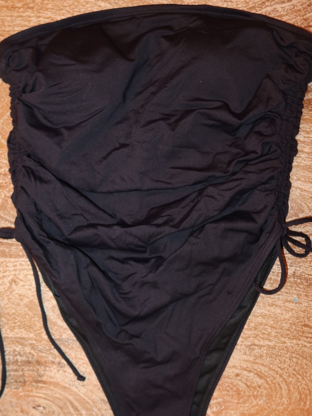 Women One Piece Black Swimsuit Size L